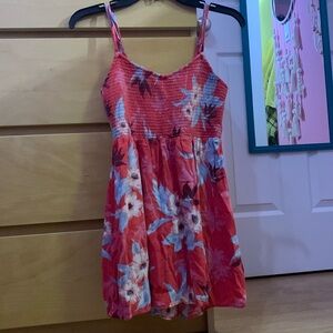 American Eagle Outfitters red flower print mini dress